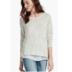Lucky Brand Open Knit Sweater